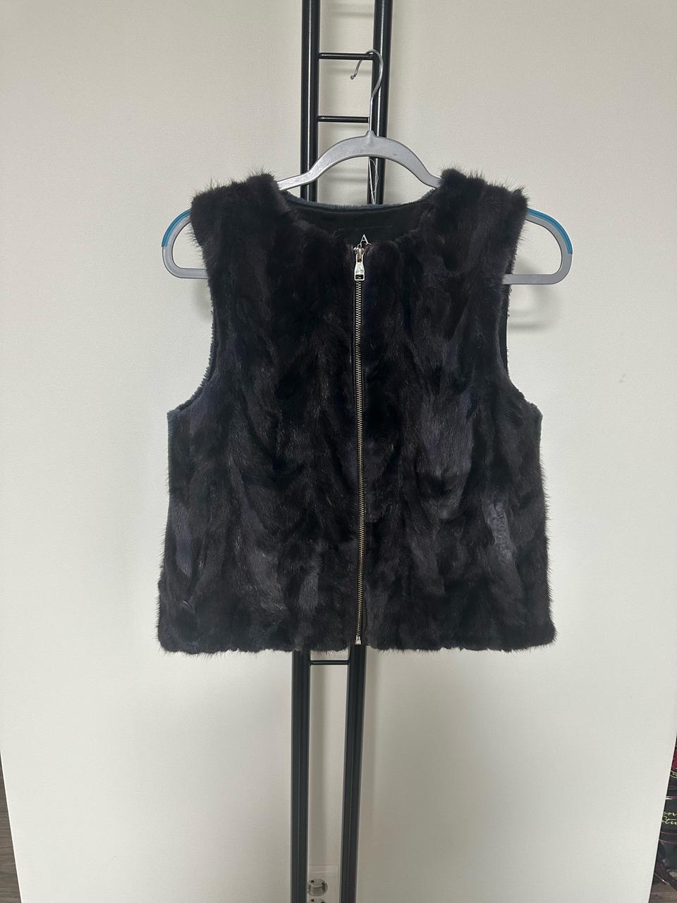 A&D  천연 밍크 + 양모  베스트 -85사이즈