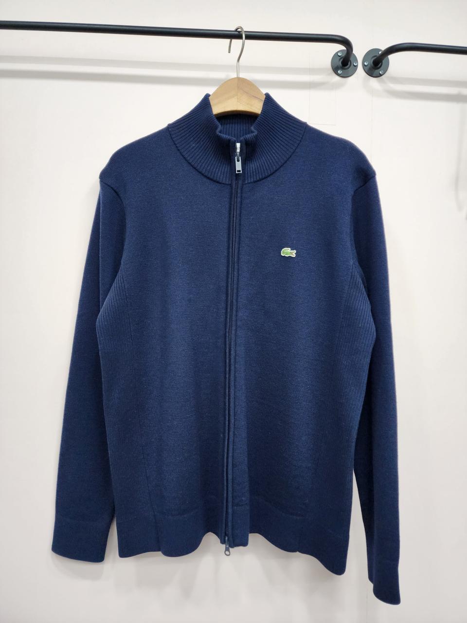정품/라코스테 풀집업  울 니트 남성 가디건  105