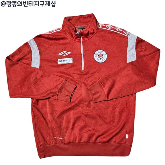 엄브로 빈티지 스트릿 반집업 맨투맨