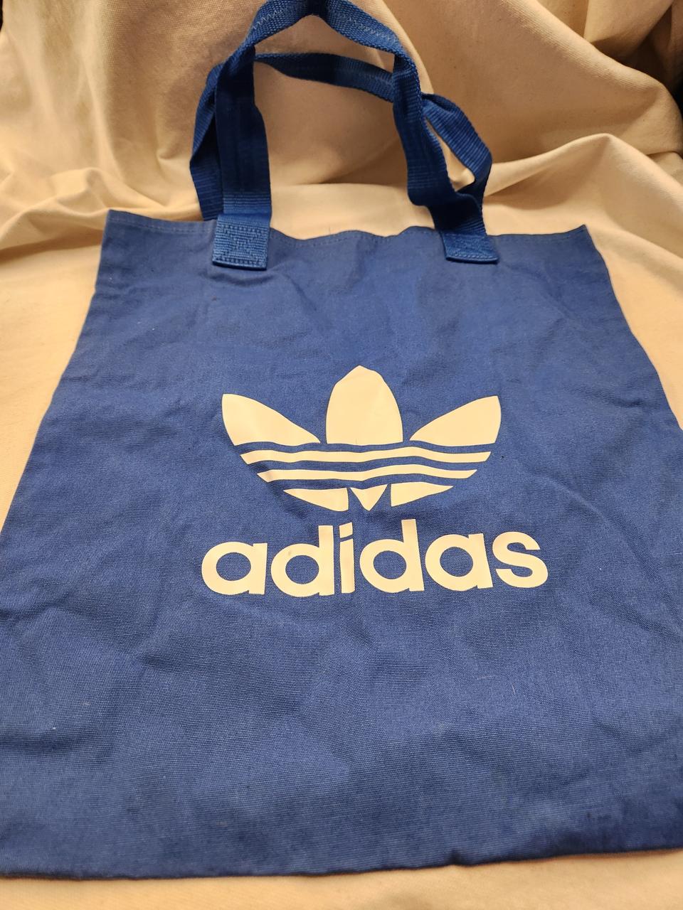 아디다스 파란색 에코백