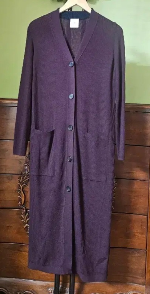 구호 모100% 롱가디건