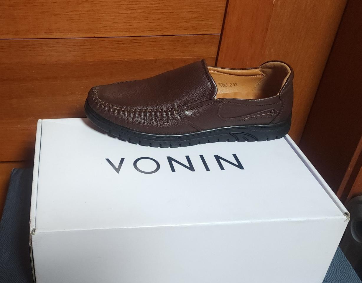 천연 가죽 보닌 270 새상품 소가죽 슬립온 구두 로퍼