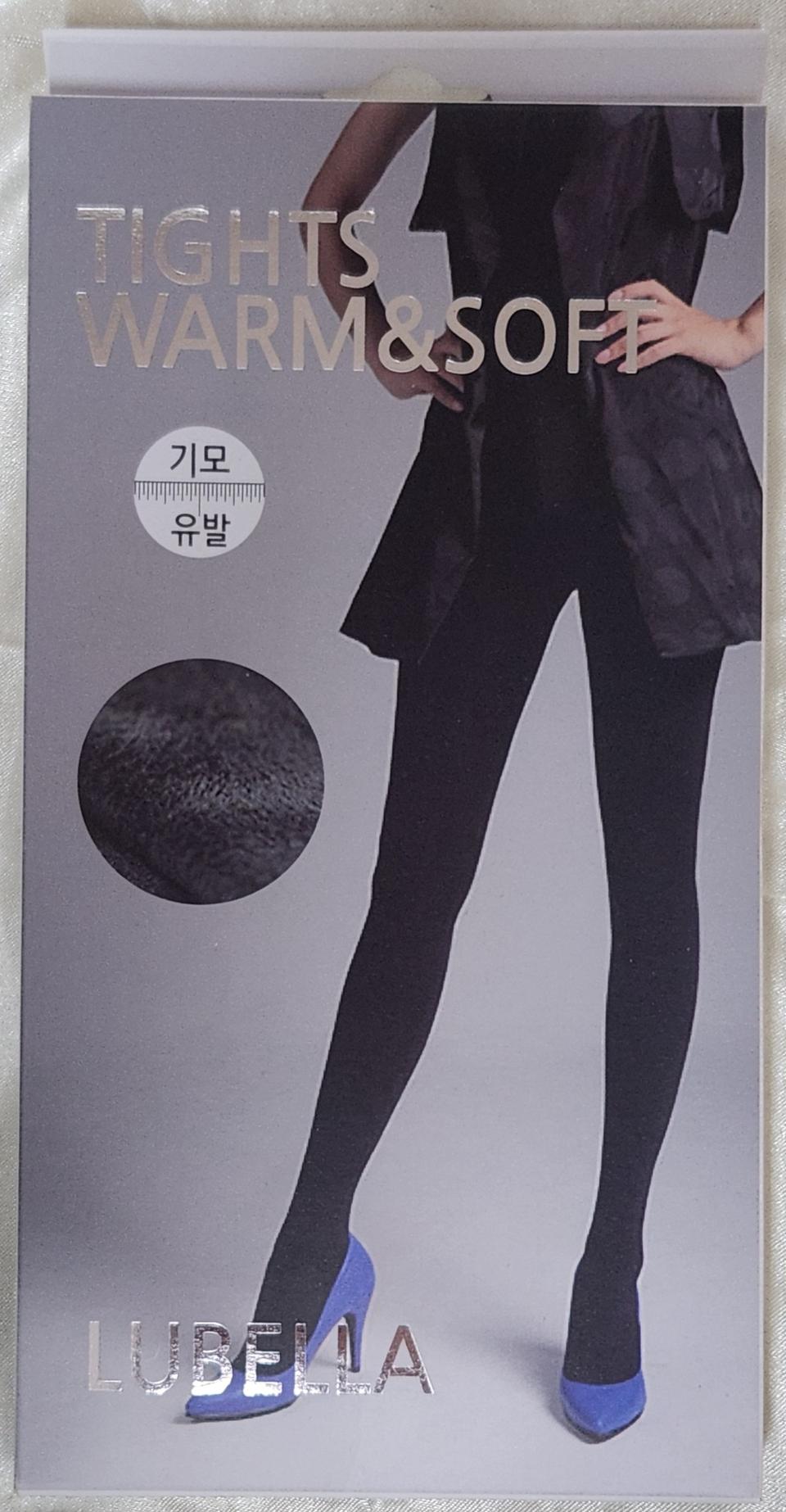 LUBELLA / ELLE기모 유발 타이즈 검정색