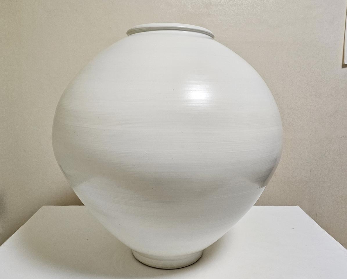 무광 대형 달항아리 3번 (높이 51cm)