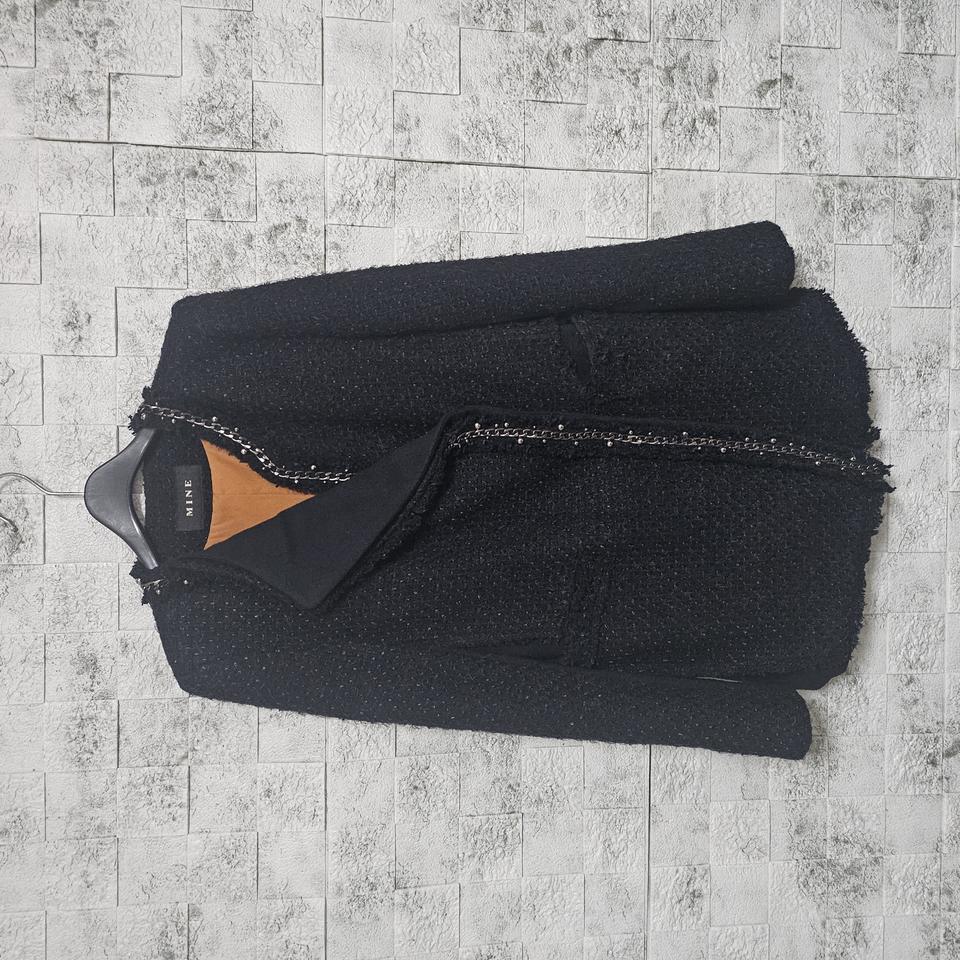 MINE 마인 체인장식 트위드 자켓