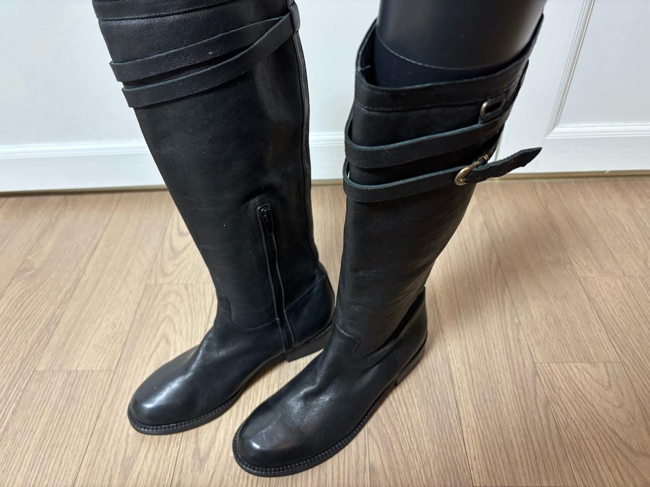 상태최상 가죽부츠 롱부츠 225 원가 36