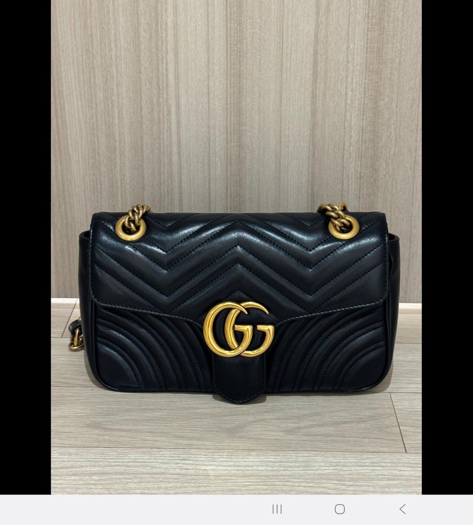 구찌GG마몽 미듐 크로스백