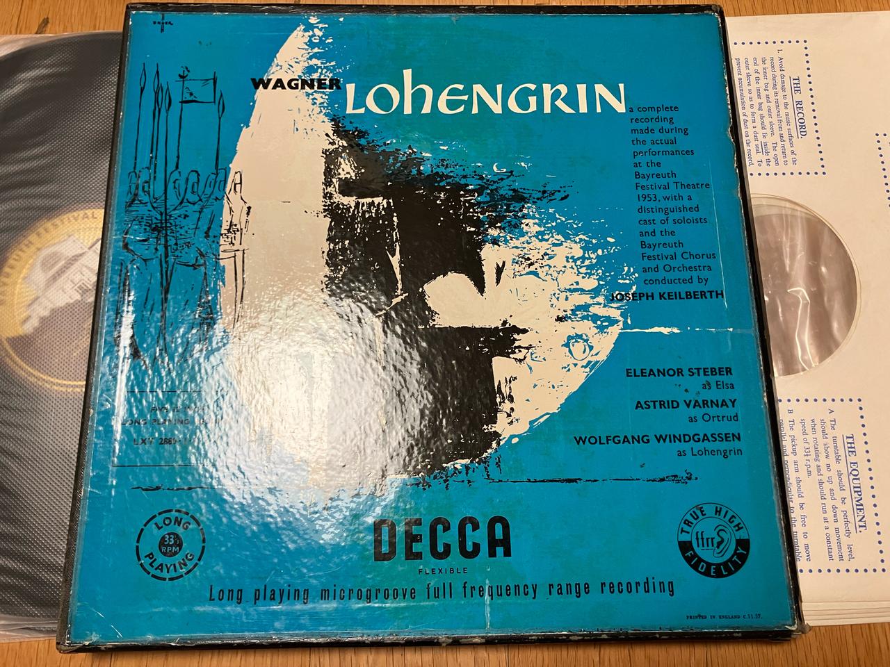 수입 모노초반 - 바그너 로엔그린 DECCA 5LP