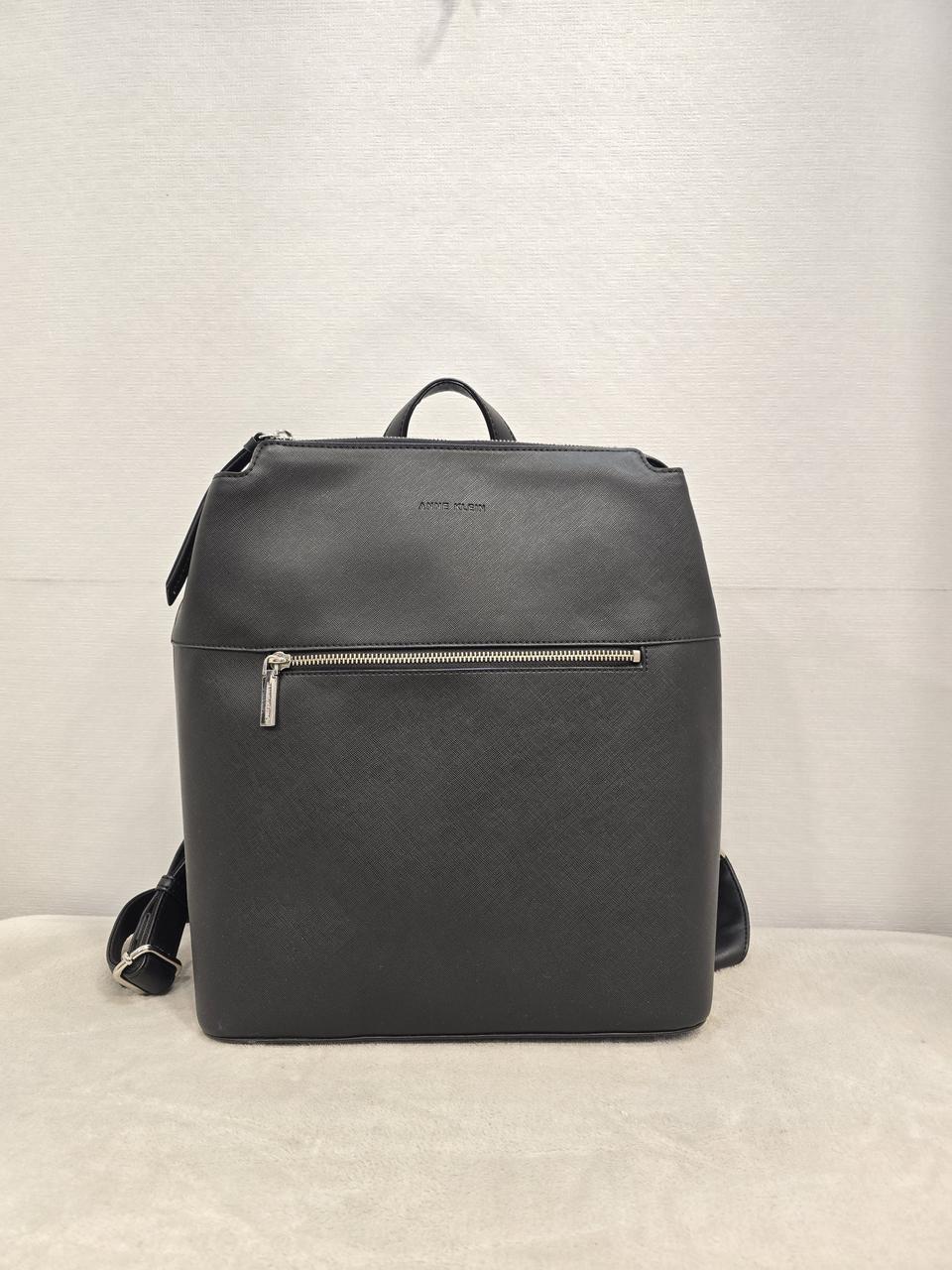 거의새거) 앤클라인 블랙 가죽 백팩