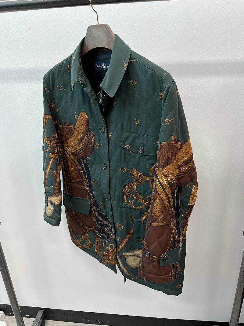 여) 폴로 80s 빈티지 퀼팅자켓