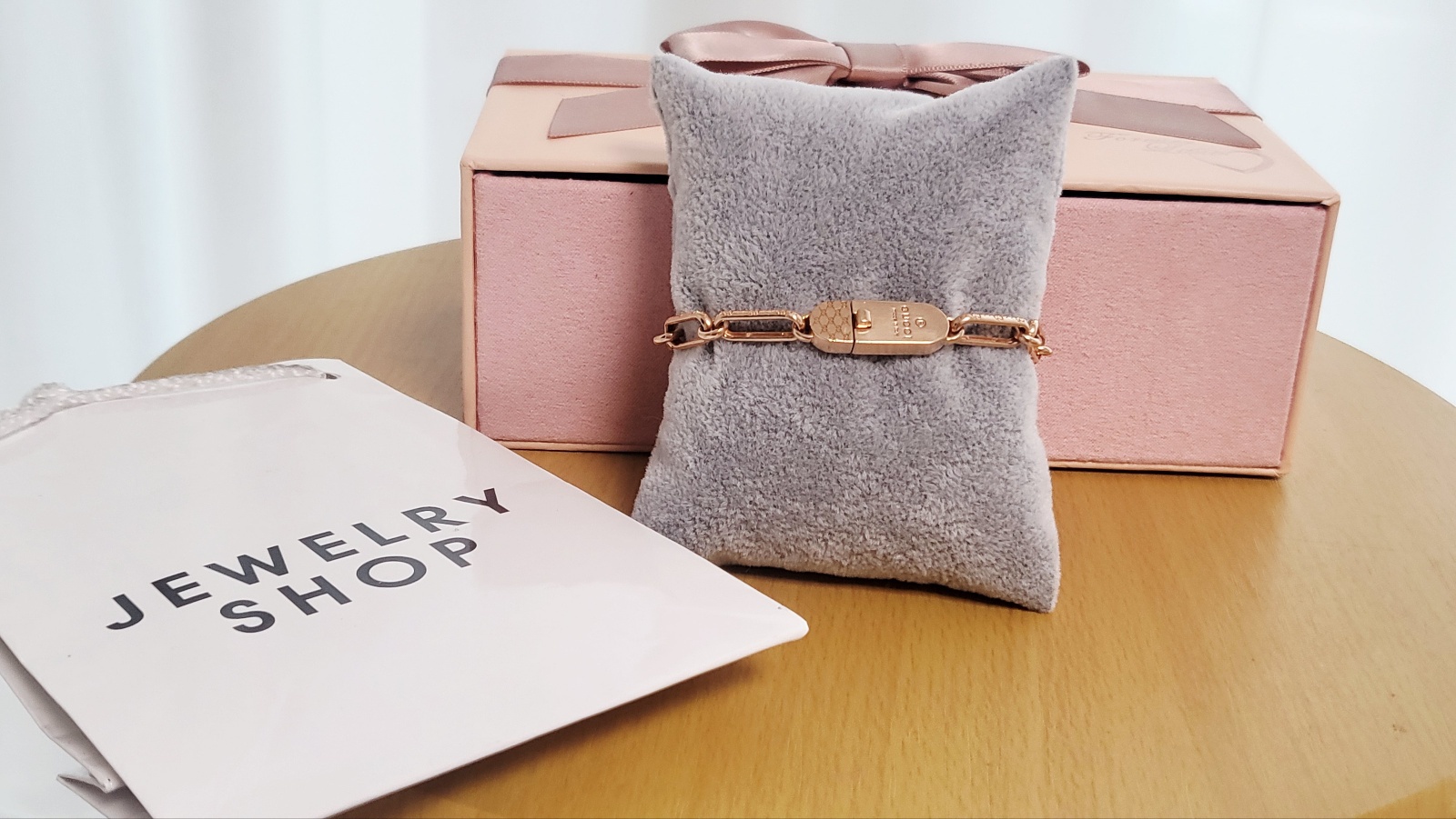 14k팔찌 18cm 폭5미리/핑크골드