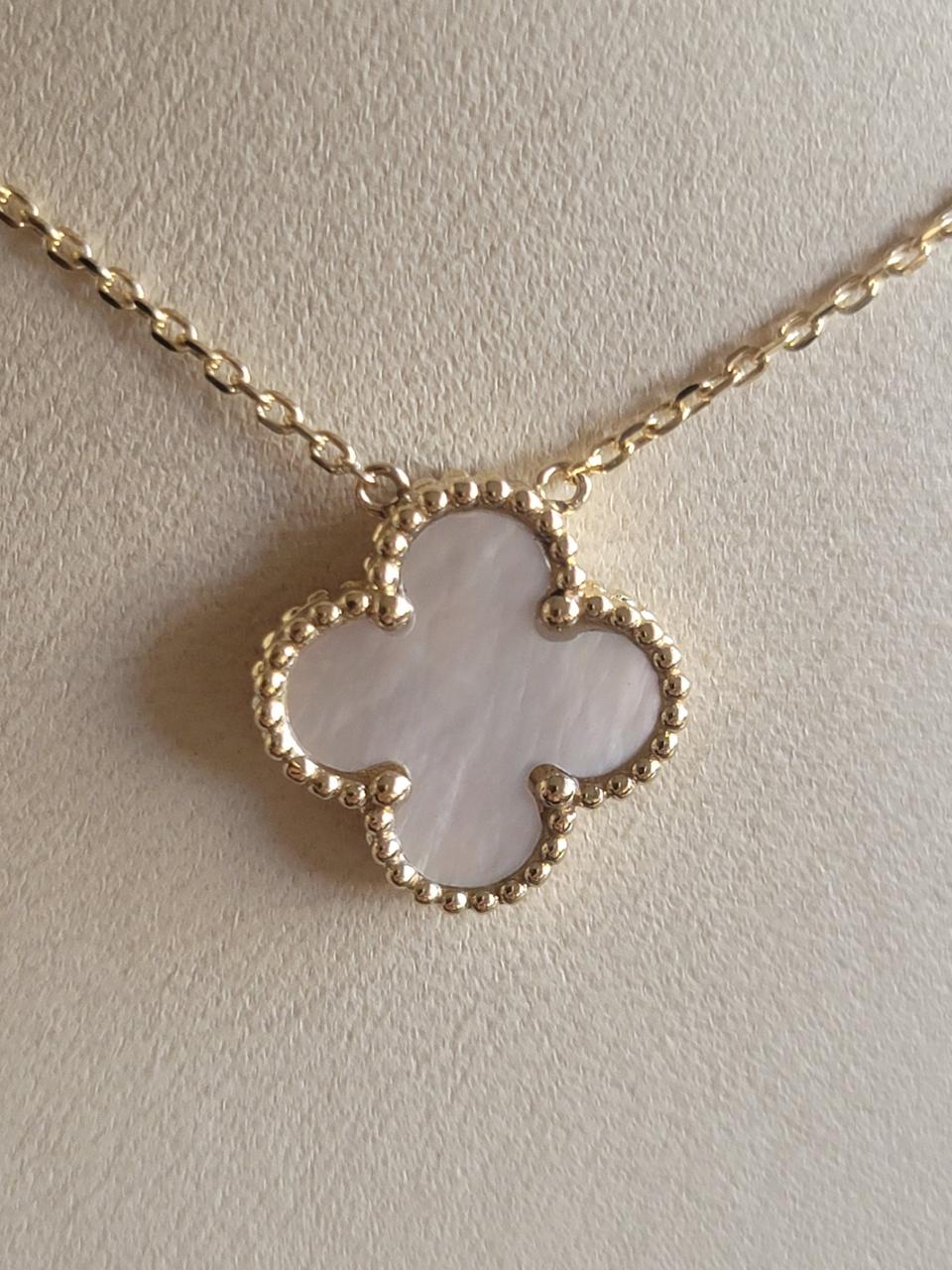 18k.  클로버목걸이.