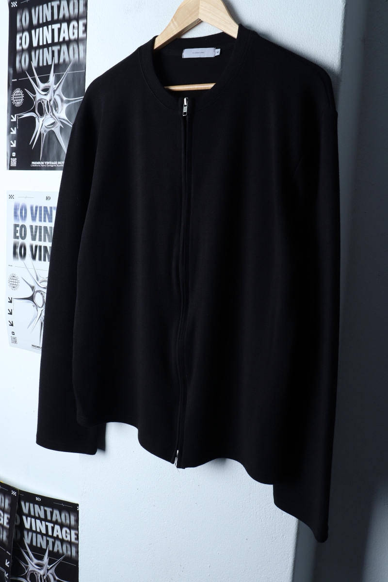 (M-L) 시그니처 니트 가디건 집업 투웨이 블랙 놈코어-1732D