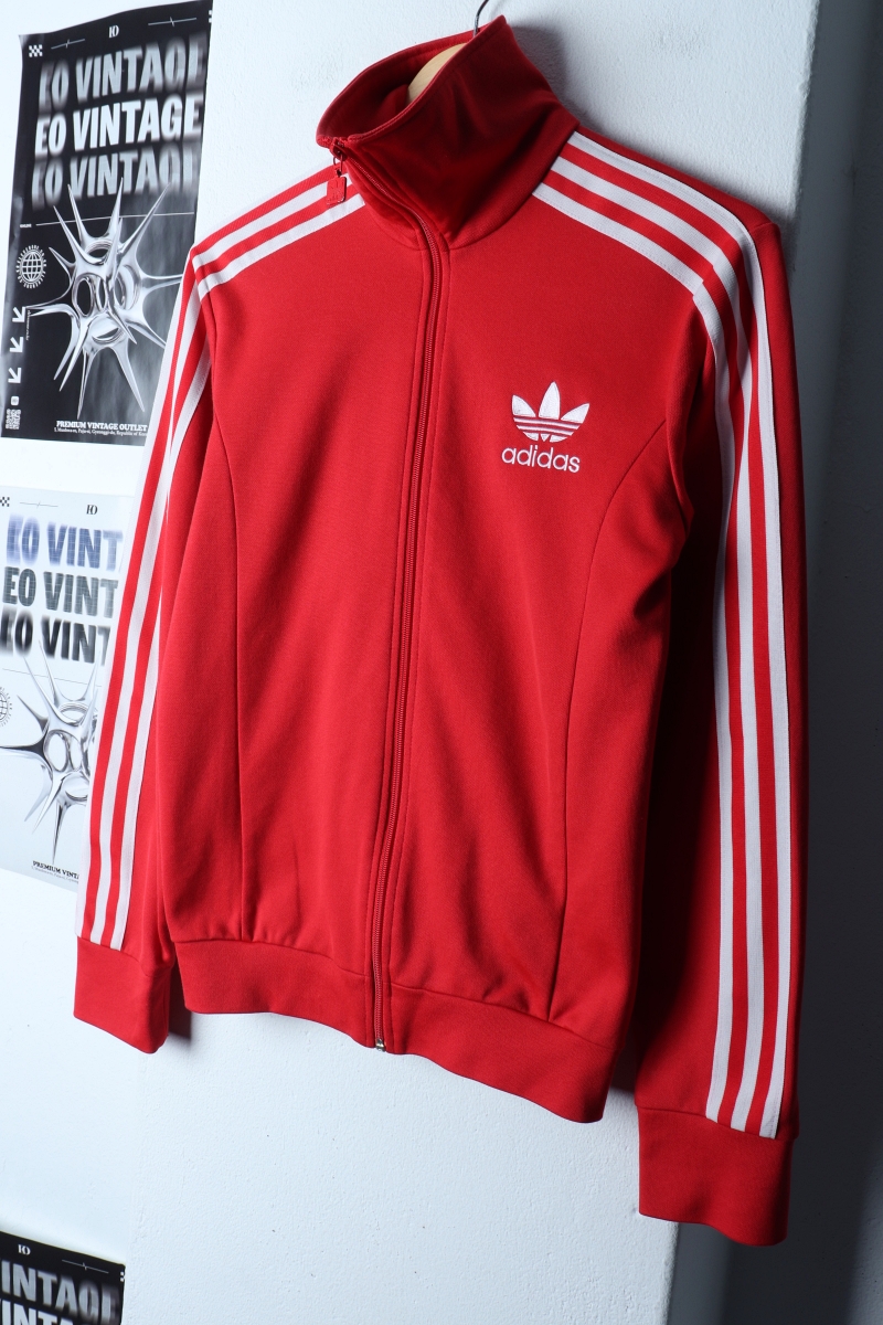 (XS) 아디다스 집업 바람막이 점퍼자켓 져지 유로파 레드-17333