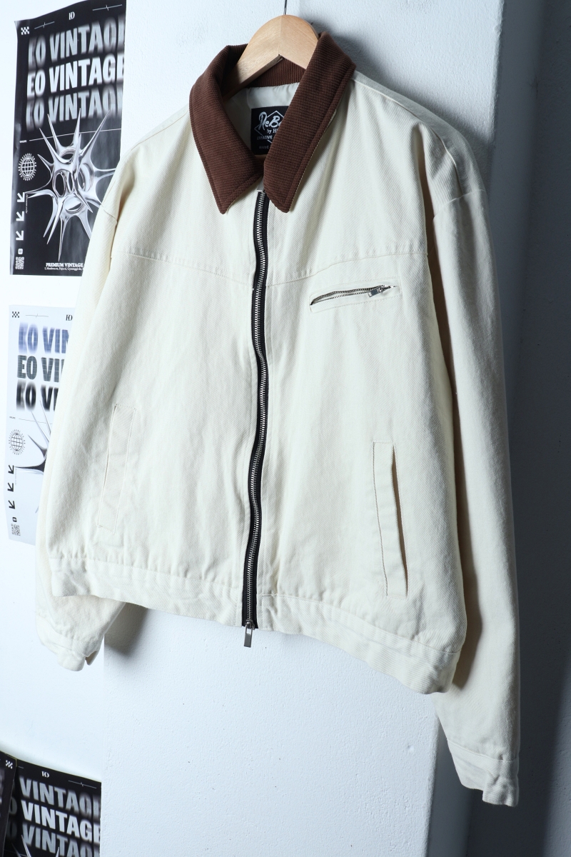(F) 브랜드빈티지 집업 바람막이 점퍼자켓 아이보리 워크-17338