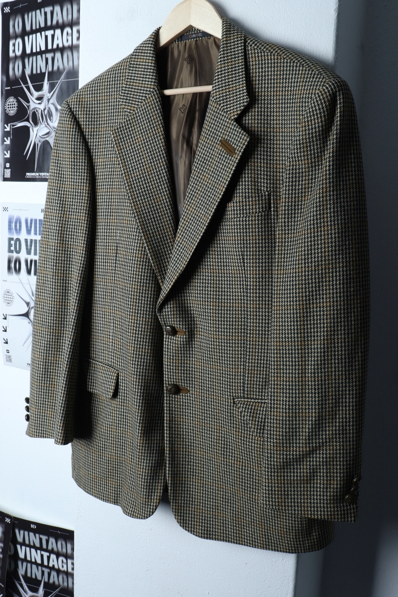 (L) 닥스 정장 슈트 자켓 블레이저 90s 년대 헤링본 울-17341