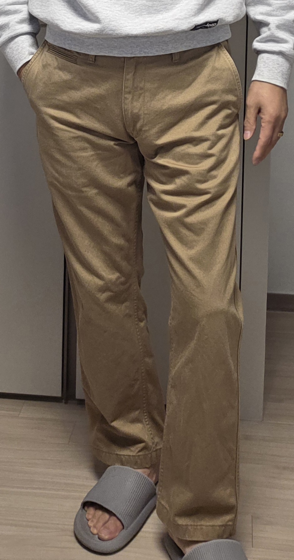 유니클로 토프 브라운 데님 팬츠(32)