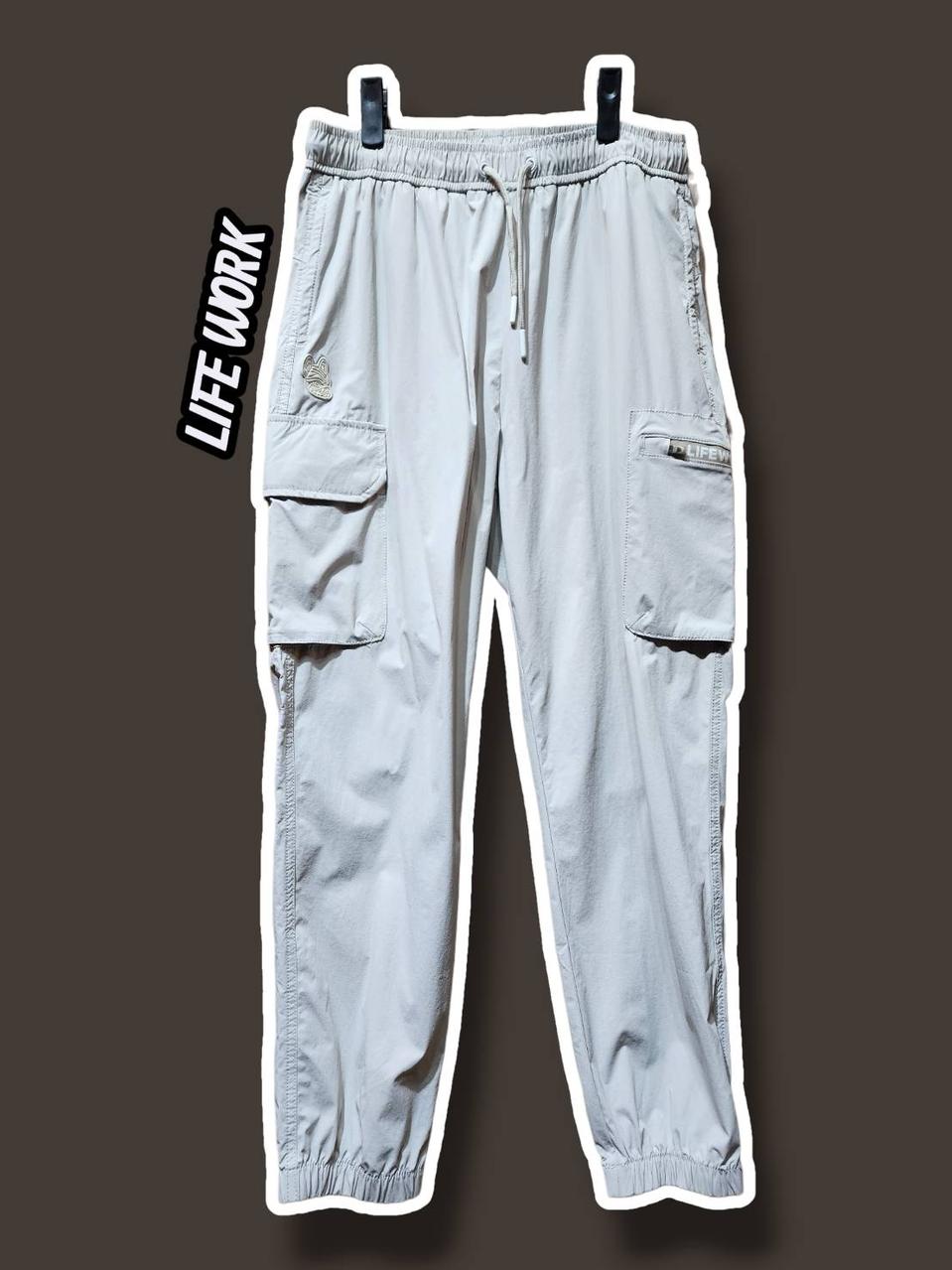 M/ 라이프워크 여성 나일론 릴렉싱 우븐 조거팬츠 스톤 /0213