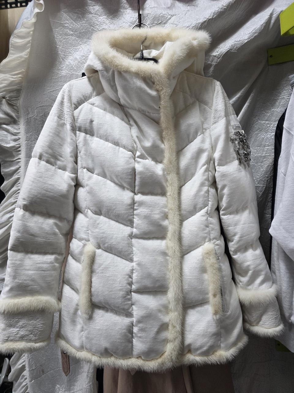 오브제밍크퍼트리밍패딩