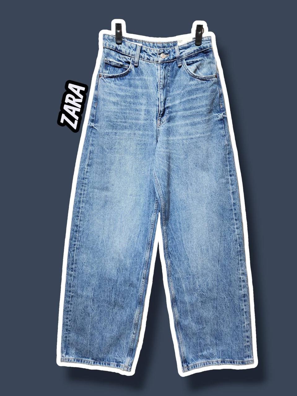 24/ 자라 하이웨스트 릴렉스드 와이드 데님팬츠 새상품 /0213