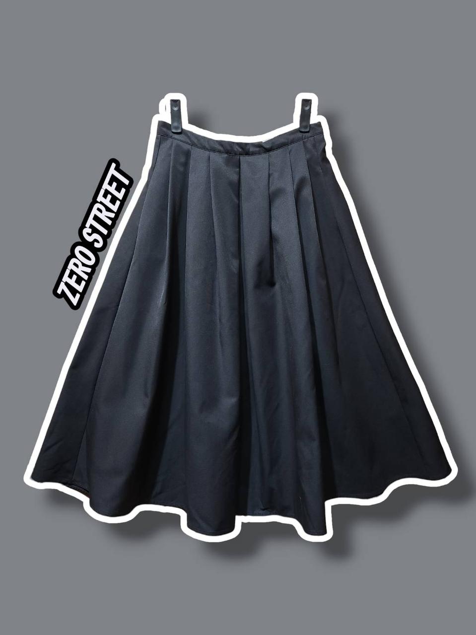 M/ 제로스트릿 에이라인 플레어 스커트 블랙 /0213