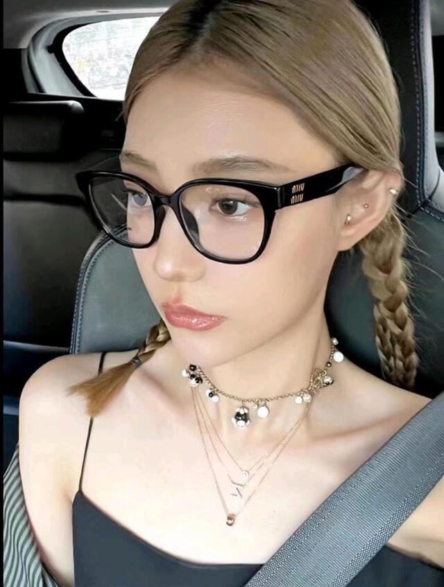 미우 블랙 안경테 새상품