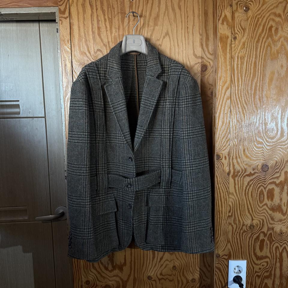 랄프로렌 퍼플라벨 노포크 트위드 벨티드 자켓