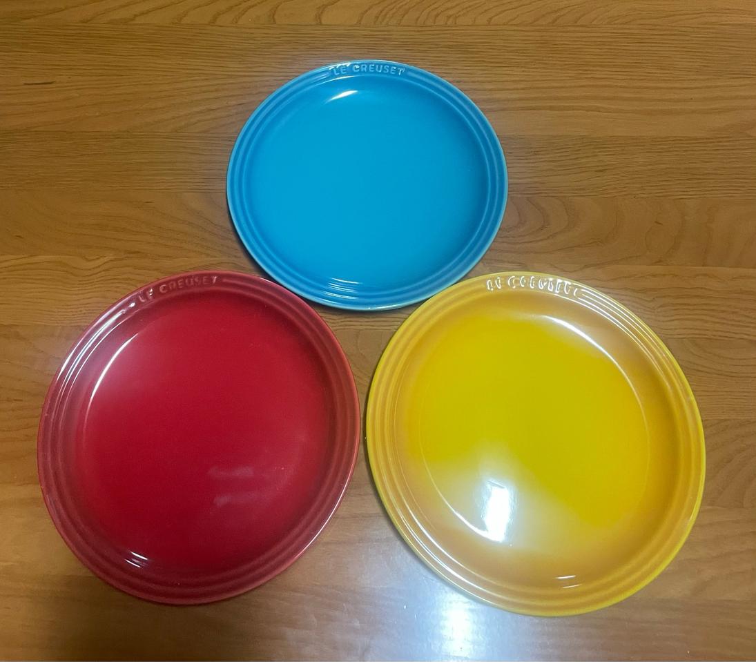 르크루제 원형 접시 19cm 3p