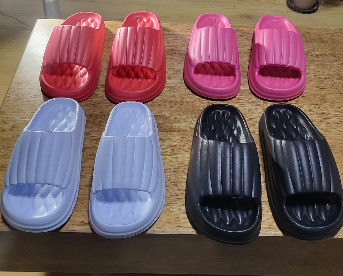 루미즈 소음없고 푹신 가벼운 실내화. 슬리퍼 4개