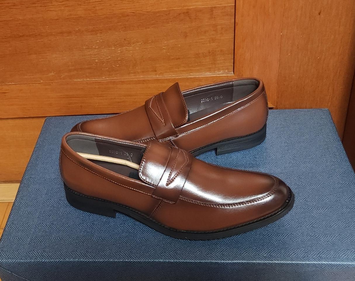 새상품 천연 가죽 구두 로퍼 260 소가죽 운동화