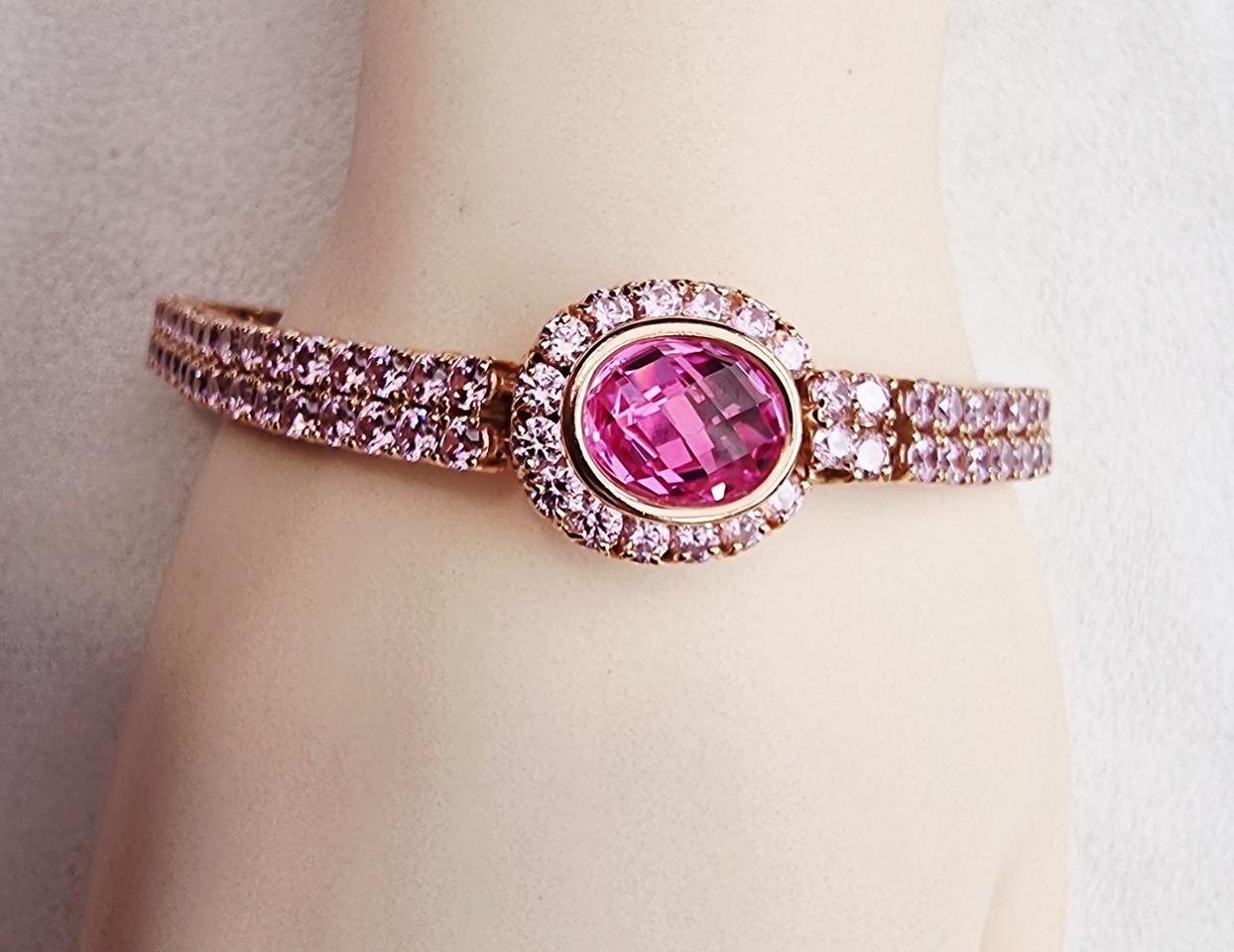 14k 핑크골드  팔찌