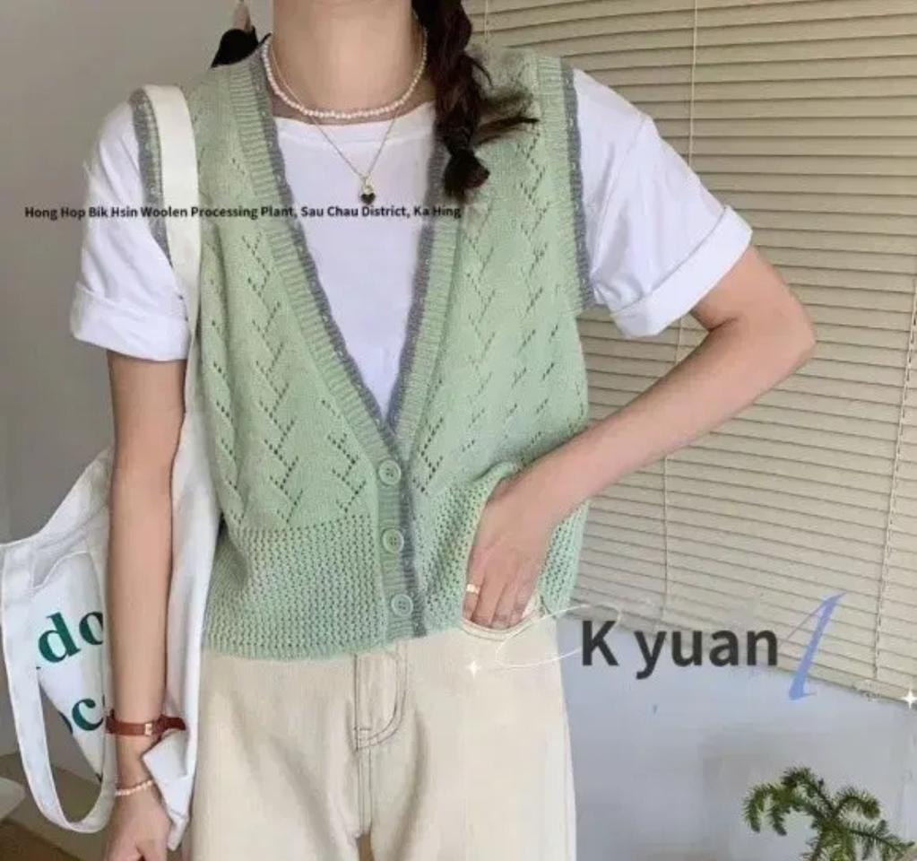 급처새상품!LAP 러블리한 니트조끼베스트 리즈리사st레니본st오즈세컨st