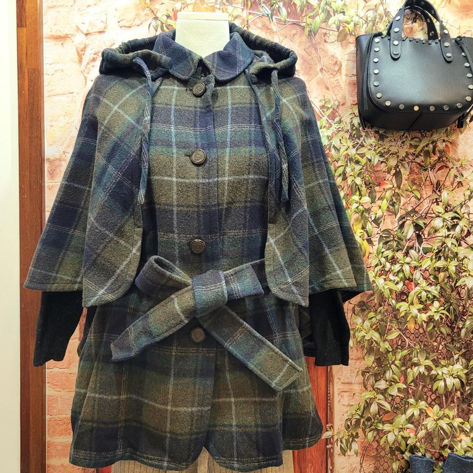 비씨비지 BCBG 후드 망토 코트