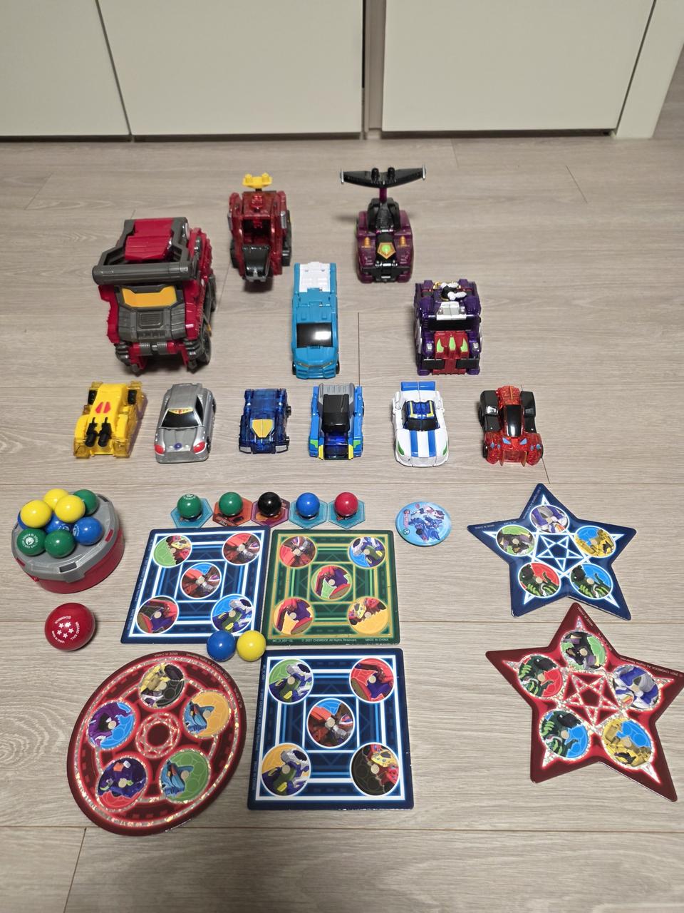 메카드볼-하이퍼캐논 등 11종+볼피커+볼22개+캐릭터스토퍼 5개