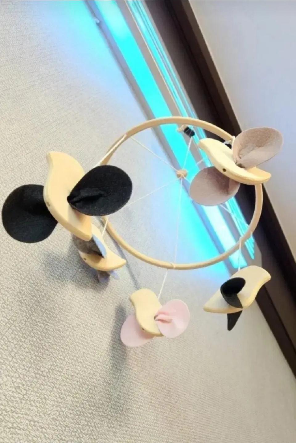 ♥♥"원목모빌♥♥"(파스텔색상)(반값택배가능)