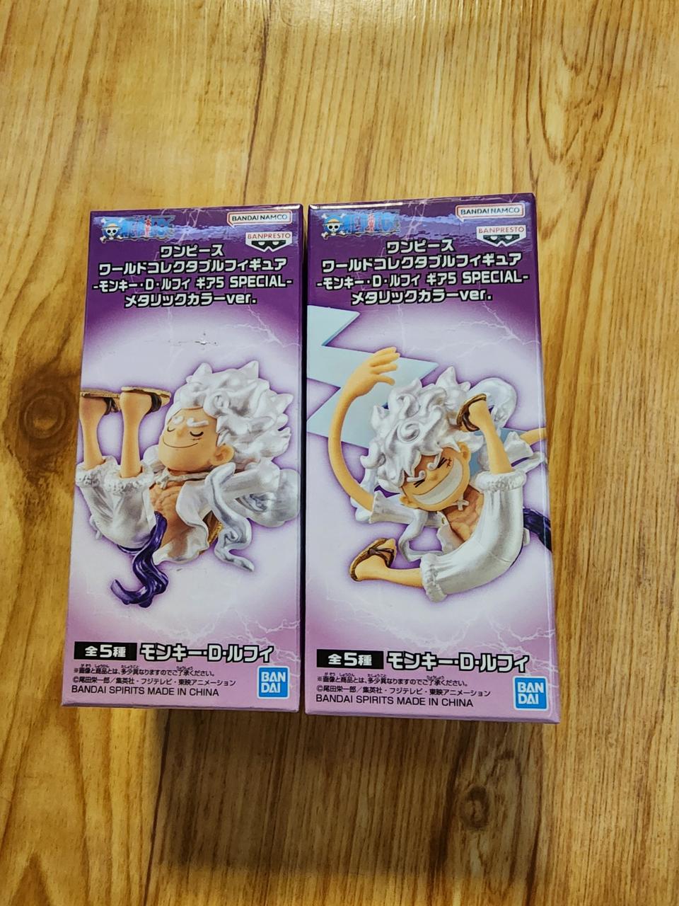 반프레스토 원피스 루피 기어5 월드콜렉터블 피규어 2종