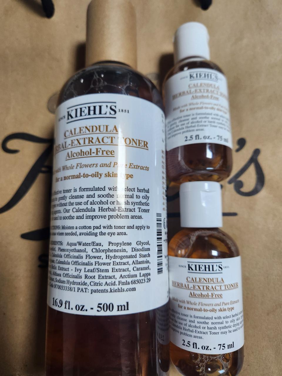 키엘 칼렌듈라 토너 대용량 500ml + 150ml증정 미개봉