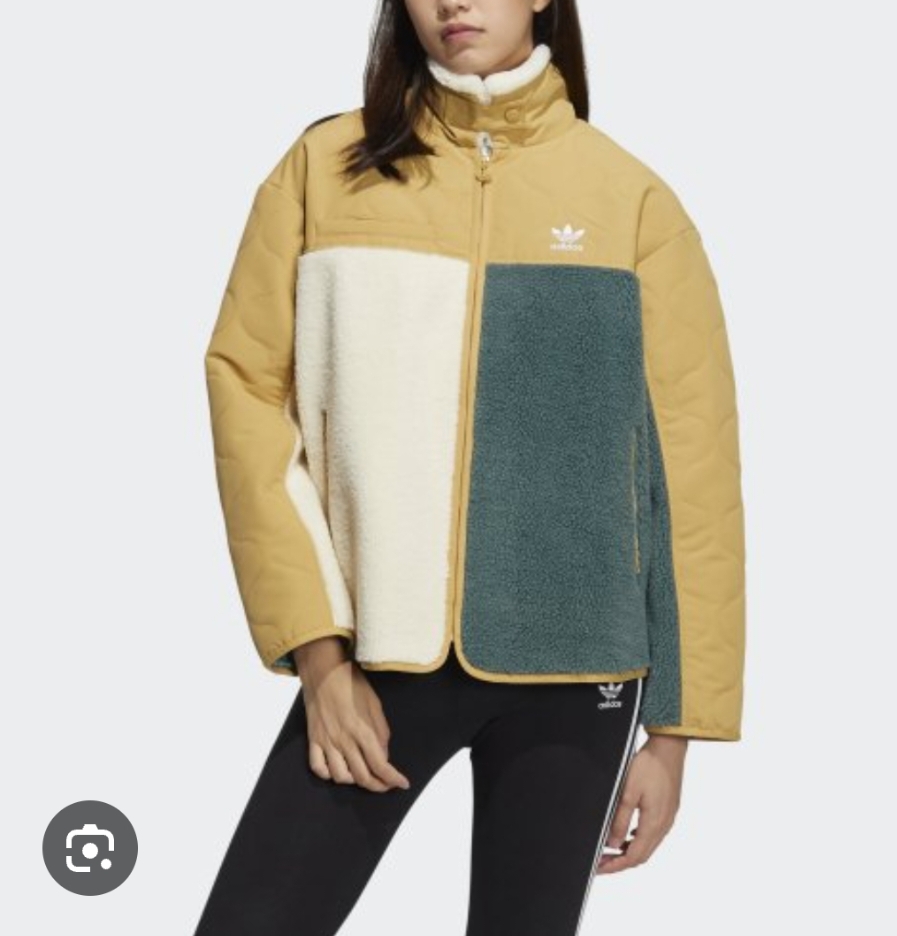 아디다스 여자 쉐르파 퀼팅자켓