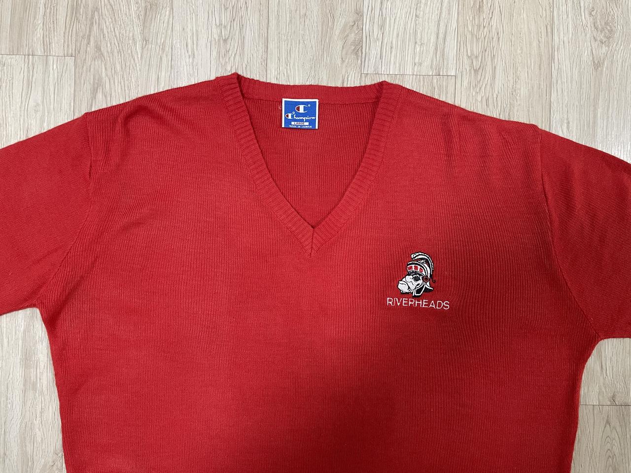 110) 90's 챔피온 미국 스쿨 V넥 니트(RRL&LVC&폴로)