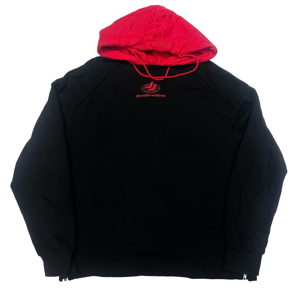 준지 오버사이즈 블랙후드티 S