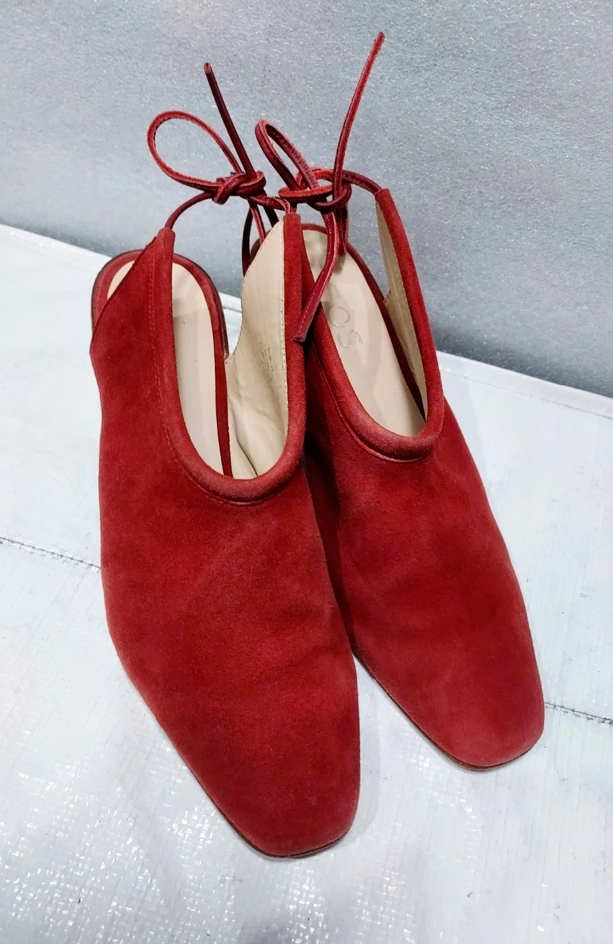 cos코스정품스웨이드스트랩뮬