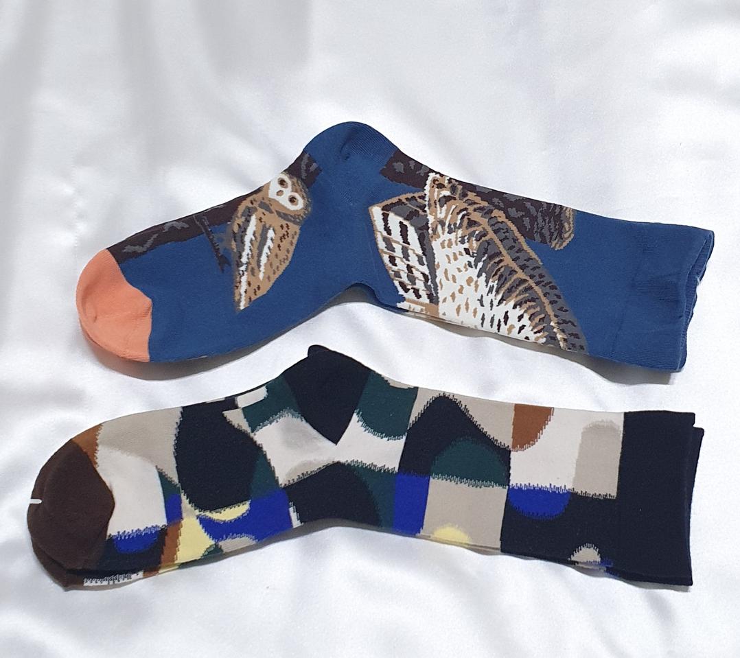 블루 그린 그레이 살구 부엉이 Bonne Maison 본메종 양말