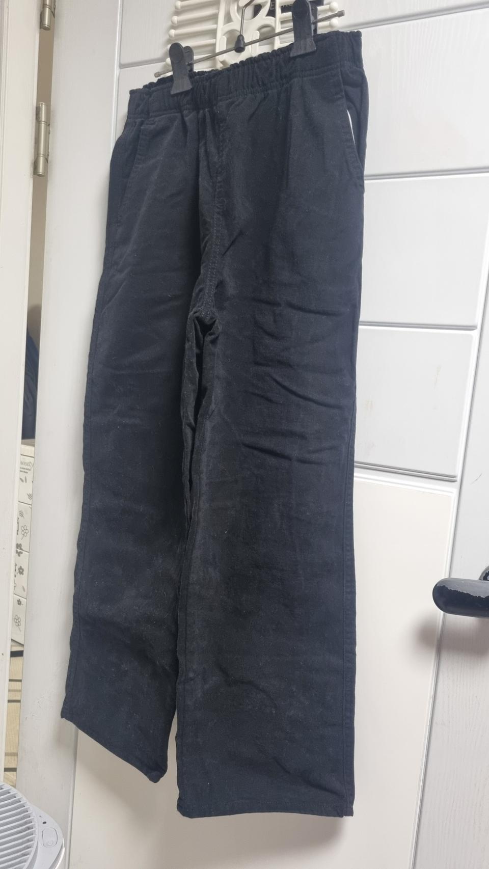 검정색  밴딩 바지