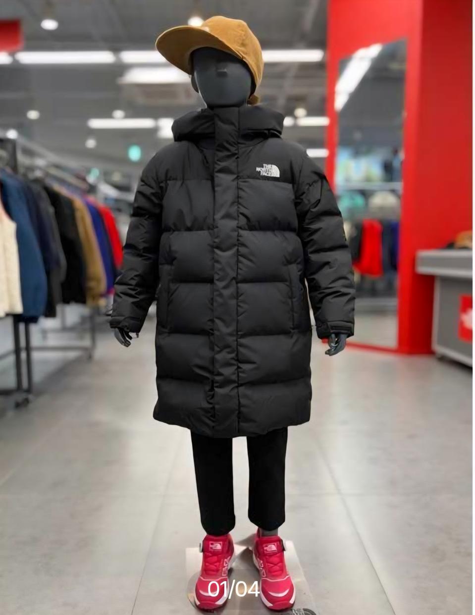 노스페이스 키즈 구스롱패딩 160