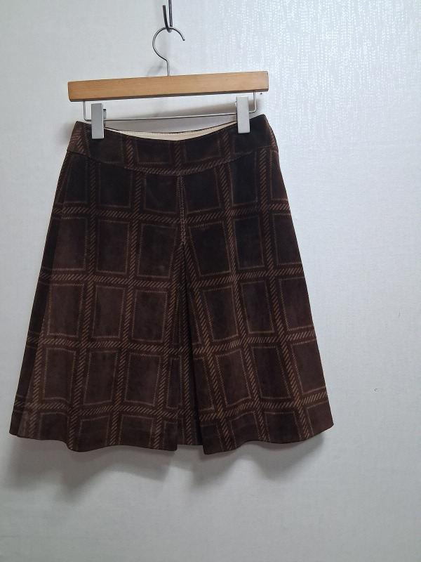 이탈리아 LESY 양가죽세무 미니미디스커트 천연양가죽스웨이드 26원산지