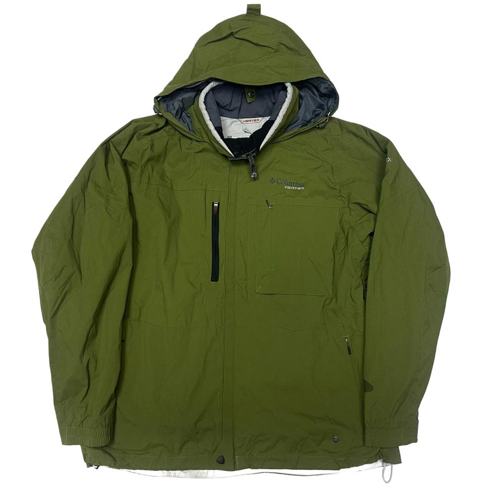 컬럼비아 고프코어 버텍스 카키바람막이 L