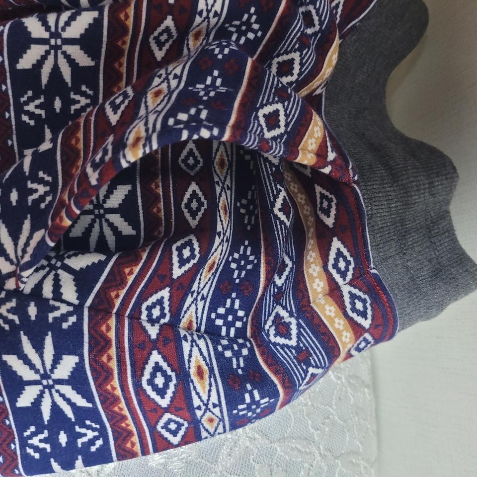 기모 패턴 미니스커트F