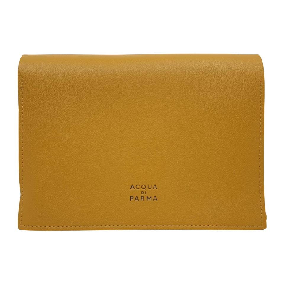 [미사용] 아쿠아디파르마x에티하드항공 비즈니스 어메니티 가죽 파우치