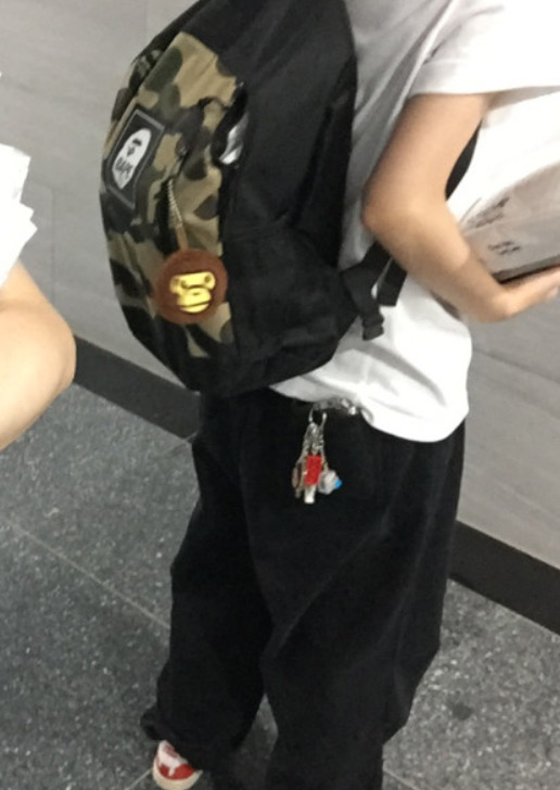 베이프 가방 백팩 (키링 포함) 새상품 정품