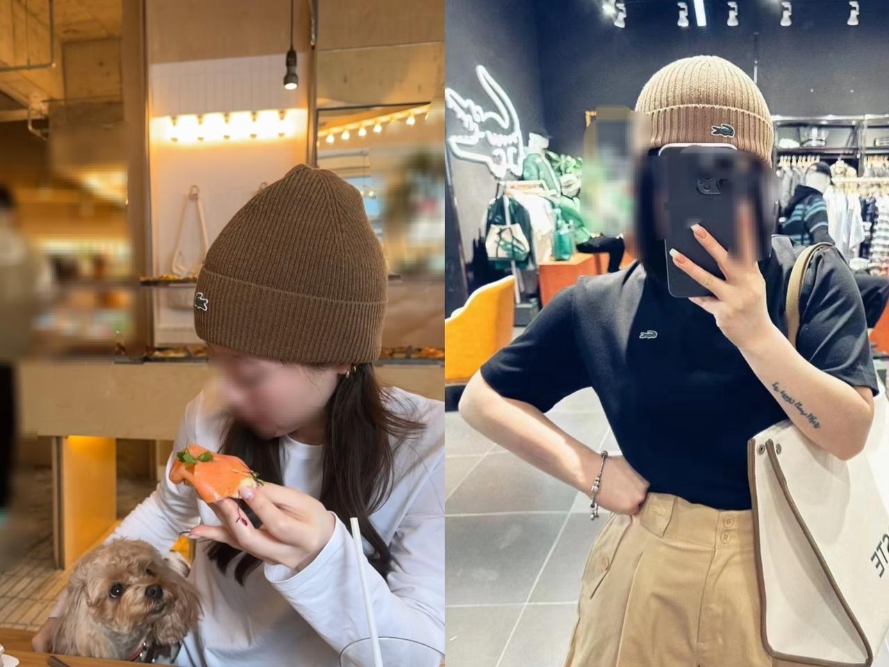 라코스테 스타일  비니 모자 팔아요 ~